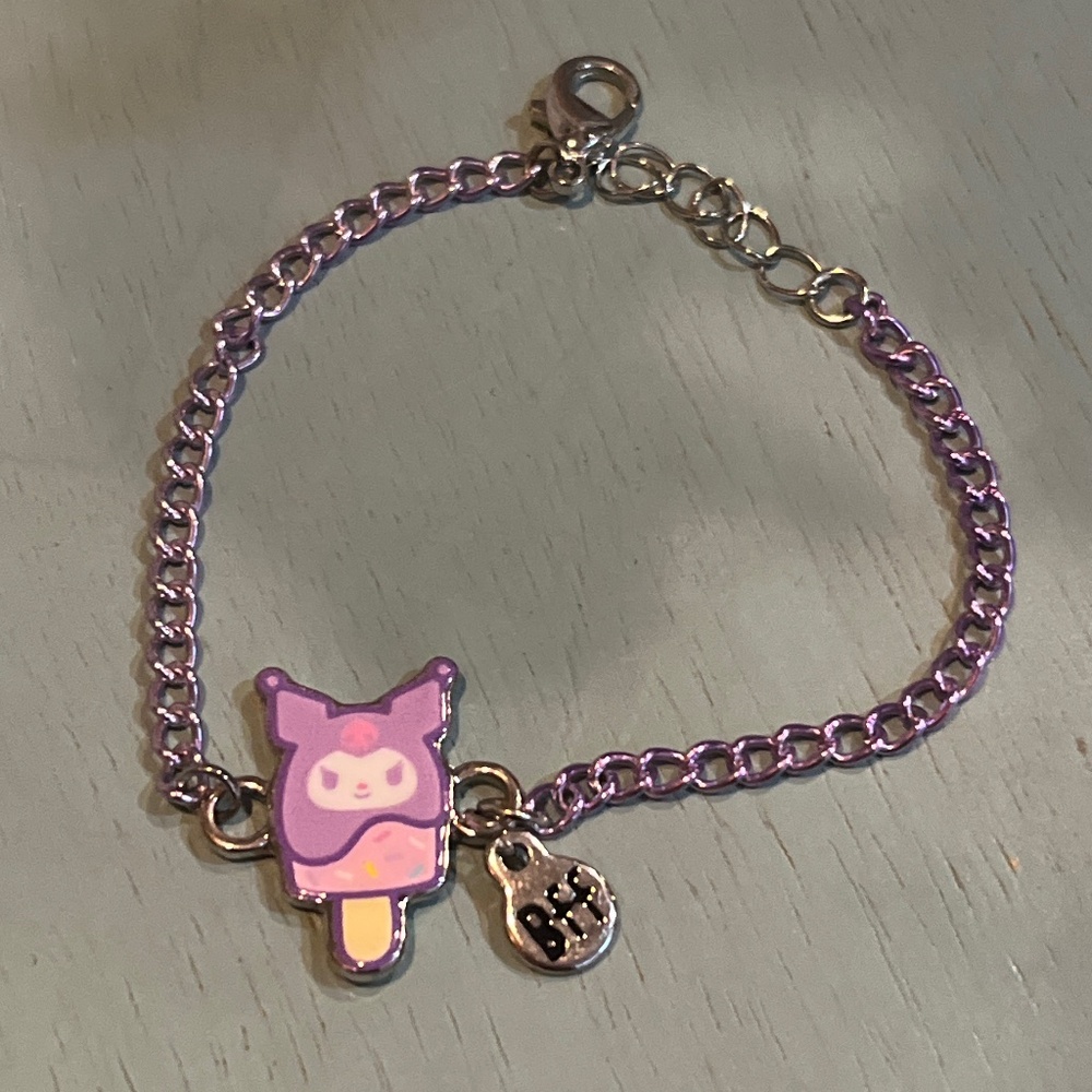 kuromi ice cream BFF charm bracelet